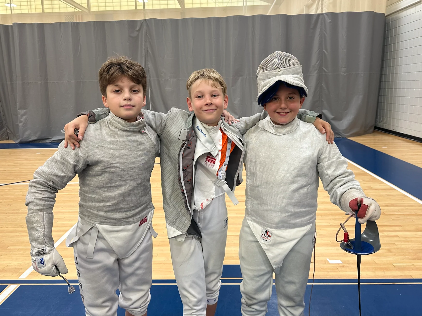 Mini Musketeers fencing class